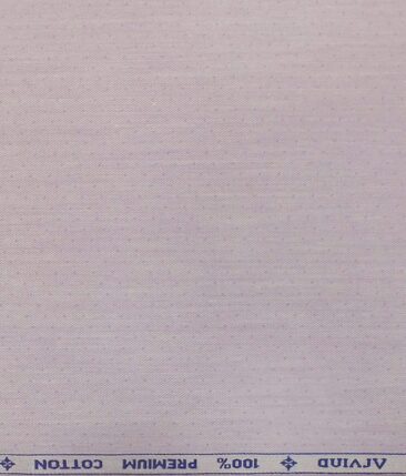 Arvind Lavender 100% Premium Cotton Self Dotted Structured Shirt Fabric (1.60 M)