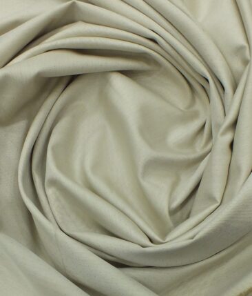 Arvind Light Beige 100% Premium Cotton Self Dotted Structured Shirt Fabric (1.60 M)