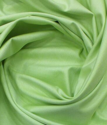 Arvind Lime Green 100% Premium Cotton Self Dotted Structured Shirt Fabric (1.60 M)