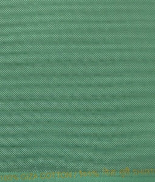 Bombay Rayon Fern Green 100% Giza Cotton Oxford Shirt Fabric (1.60 M)