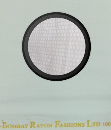 Bombay Rayon White 100% Pure Cotton Squared Dobby Shirt Fabric (1.60 M)