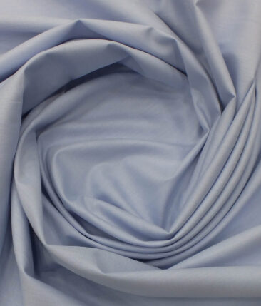 BVM Sky Blue 100% Premium Cotton Fil-a-Fil Shirt Fabric (1.60 M)