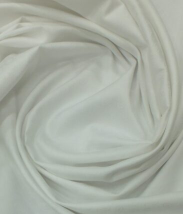 BVM White 100% Premium Cotton Paisley  Jacquard Structure Shirt Fabric (1.60 M)