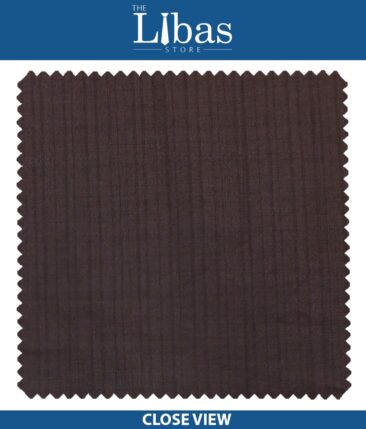 Cadini Italy by Siyaram's Dark Plum Purple Self Design Terry Rayon Trouser or 3 Piece Suit Fabric (Unstitched - 1.25 Mtr)