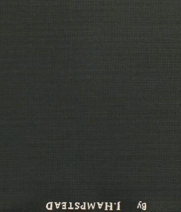 J.Hampstead by Siyaram's Greyish Black Self Dotted Structured Poly Viscose Trouser or 3 Piece Suit Fabric (Unstitched - 1.25 Mtr)