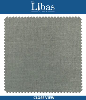 J.Hampstead by Siyaram's Light Grey Self Texture Poly Viscose Trouser or 3 Piece Suit Fabric (Unstitched - 1.25 Mtr)