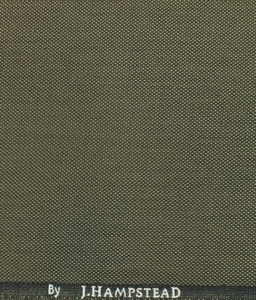 J.Hampstead by Siyaram's Peanut Brown Structured Poly Viscose Trouser or 3 Piece Suit Fabric (Unstitched - 1.25 Mtr)