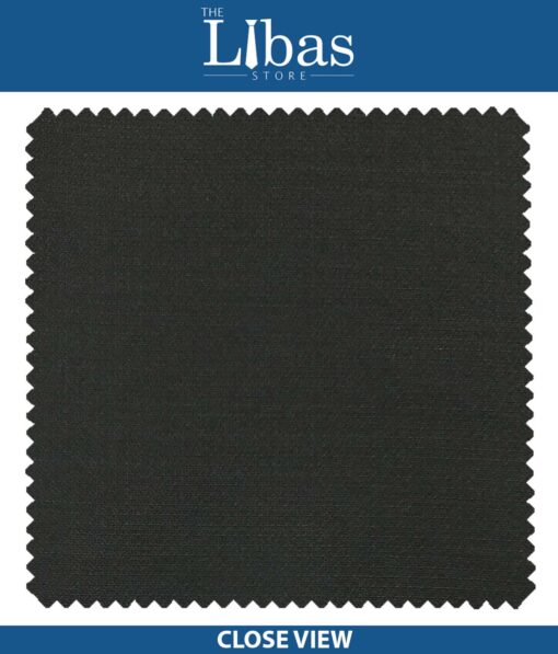 J.Hampstead by Siyaram's Black Self Structured Poly Viscose Trouser or 3 Piece Suit Fabric (Unstitched - 1.25 Mtr)