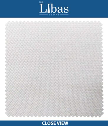 Monza White 100% Giza Cotton Oxford Weave Shirt Fabric (1.60 M) - Image 2