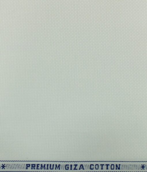 Monza White 100% Giza Cotton Royal Oxford Weave Shirt Fabric (1.60 M)