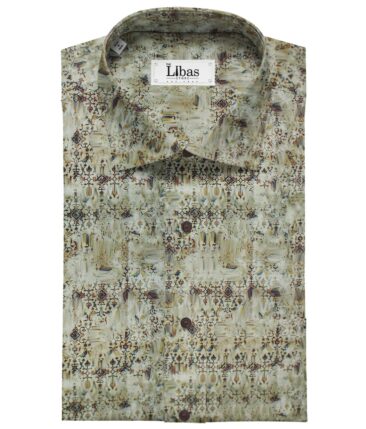 Raymond Multicolor 100% Giza Cotton Digital Print Shirt Fabric (1.70 M)