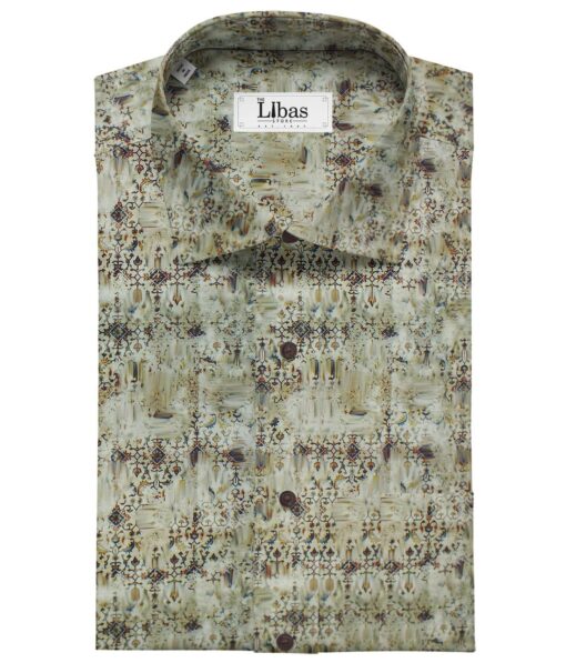 Raymond Multicolor 100% Giza Cotton Digital Print Shirt Fabric (1.70 M)