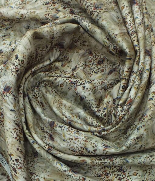Raymond Multicolor 100% Giza Cotton Digital Print Shirt Fabric (1.70 M)