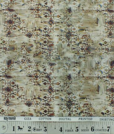 Raymond Multicolor 100% Giza Cotton Digital Print Shirt Fabric (1.70 M)