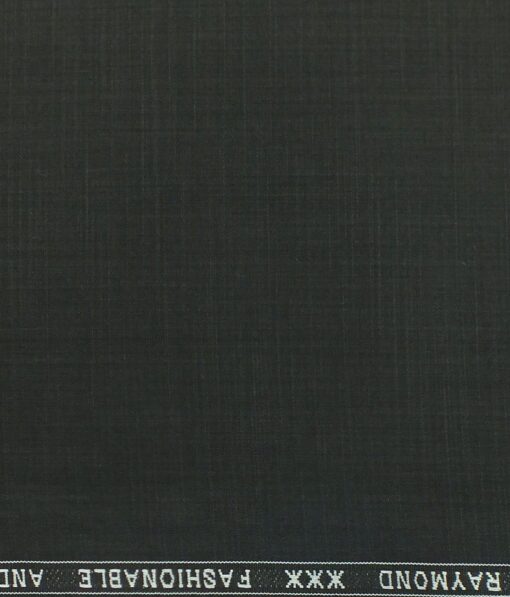 Raymond Black Self Design Poly Viscose Trouser or 3 Piece Suit Fabric (Unstitched - 1.25 Mtr)