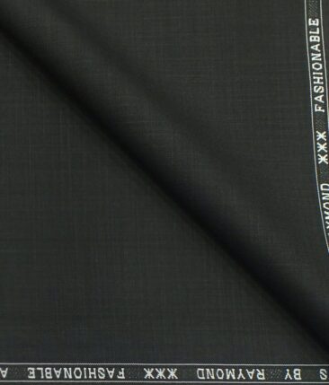 Raymond Black Self Design Poly Viscose Trouser or 3 Piece Suit Fabric (Unstitched - 1.25 Mtr)