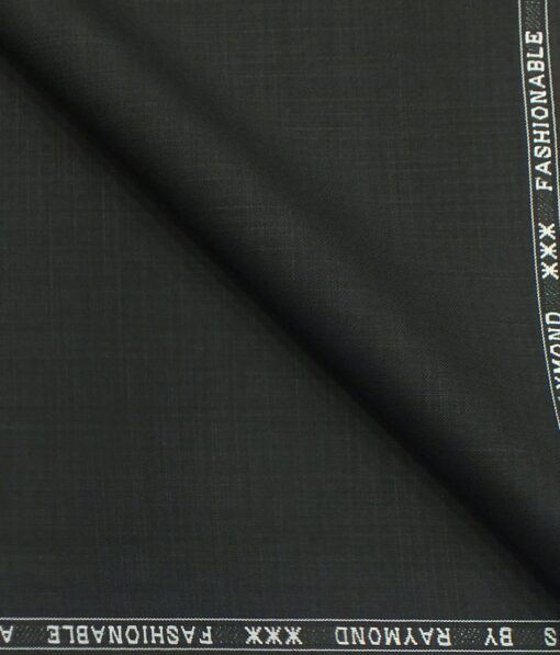 Raymond Black Self Design Poly Viscose Trouser or 3 Piece Suit Fabric (Unstitched - 1.25 Mtr)