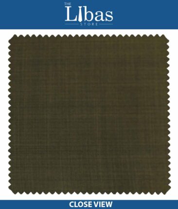 Raymond Dark Coffee Brown Self Design Poly Viscose Trouser or 3 Piece Suit Fabric (Unstitched - 1.25 Mtr)