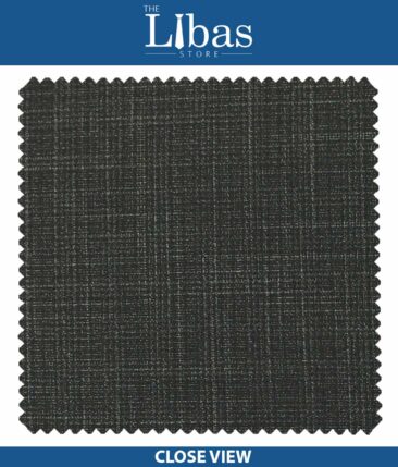 Raymond Blackish Grey Self Design Poly Viscose Trouser or 3 Piece Suit Fabric (Unstitched - 1.25 Mtr)