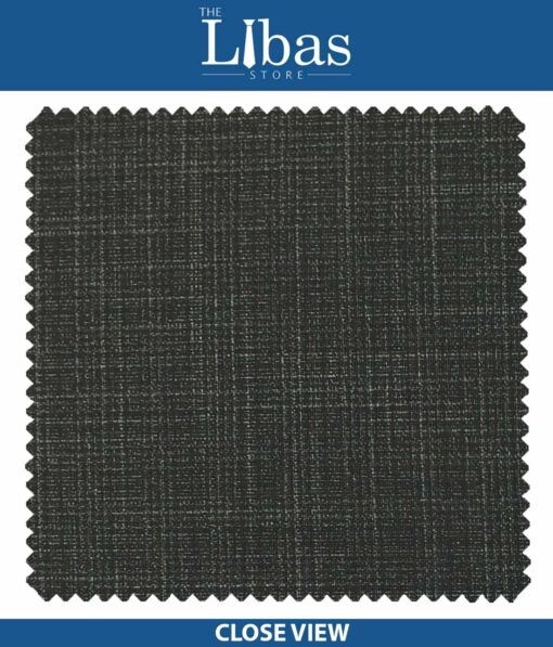 Raymond Blackish Grey Self Design Poly Viscose Trouser or 3 Piece Suit Fabric (Unstitched - 1.25 Mtr)