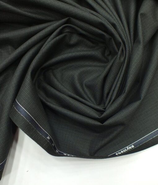 Raymond Dark Grey Self Design Poly Viscose Trouser or 3 Piece Suit Fabric (Unstitched - 1.25 Mtr)