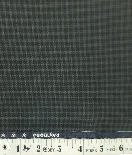 Raymond Dark Grey Self Design Poly Viscose Trouser or 3 Piece Suit Fabric (Unstitched - 1.25 Mtr)