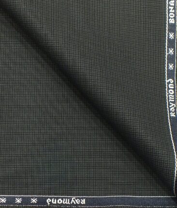 Raymond Dark Grey Self Design Poly Viscose Trouser or 3 Piece Suit Fabric (Unstitched - 1.25 Mtr)