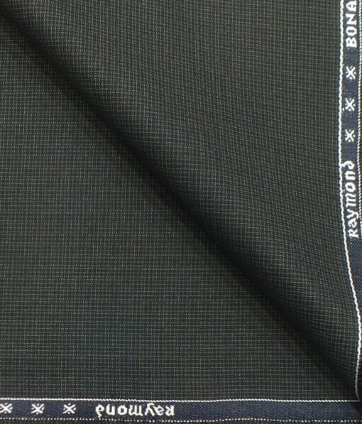 Raymond Dark Grey Self Design Poly Viscose Trouser or 3 Piece Suit Fabric (Unstitched - 1.25 Mtr)