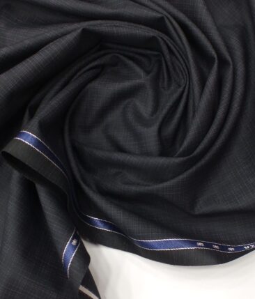 Raymond Dark Purple Self Checks Design Poly Viscose Trouser or 3 Piece Suit Fabric (Unstitched - 1.25 Mtr)