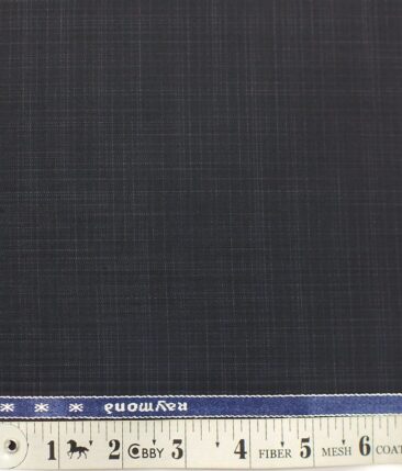 Raymond Dark Purple Self Checks Design Poly Viscose Trouser or 3 Piece Suit Fabric (Unstitched - 1.25 Mtr)
