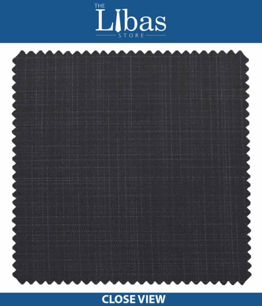 Raymond Dark Purple Self Checks Design Poly Viscose Trouser or 3 Piece Suit Fabric (Unstitched - 1.25 Mtr)