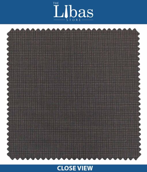 Raymond Hickory Brown Self Design Poly Viscose Trouser or 3 Piece Suit Fabric (Unstitched - 1.25 Mtr)
