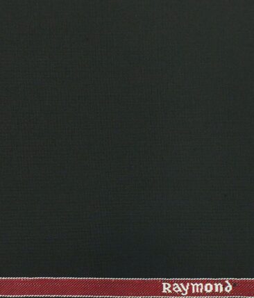 Raymond Black Solid Poly Viscose Trouser or 3 Piece Suit Fabric (Unstitched - 1.20 Mtr)