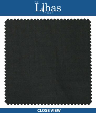 Raymond Black Solid Poly Viscose Trouser or 3 Piece Suit Fabric (Unstitched - 1.20 Mtr)