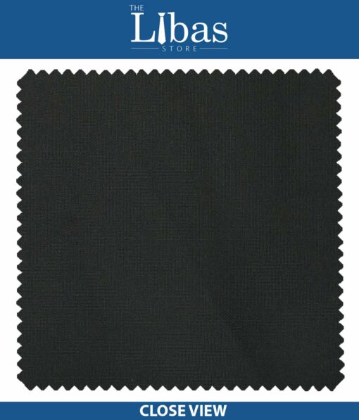 Raymond Black Solid Poly Viscose Trouser or 3 Piece Suit Fabric (Unstitched - 1.20 Mtr)