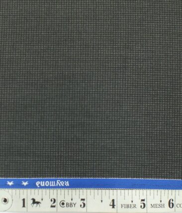 Raymond Dark Grey Structured Poly Viscose Trouser or 3 Piece Suit Fabric (Unstitched - 1.25 Mtr)