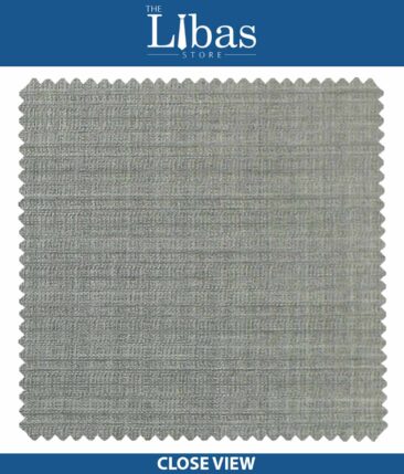 Raymond Light Silver Grey Self Striped Structured Poly Viscose Trouser or 3 Piece Suit Fabric (Unstitched - 1.25 Mtr)
