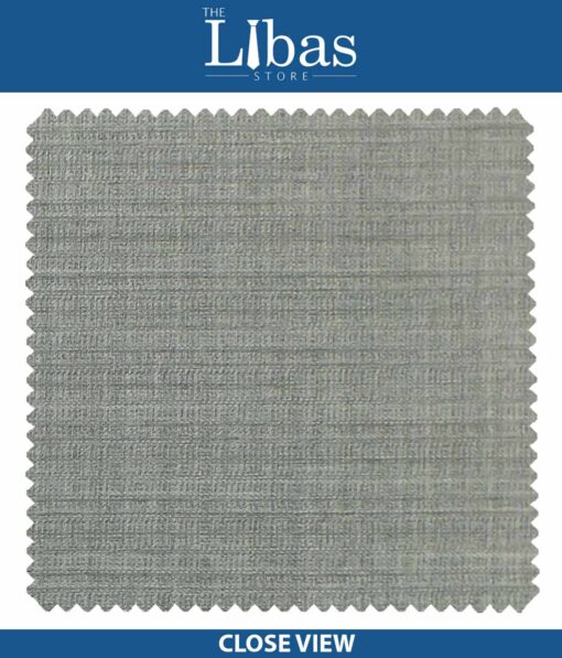 Raymond Light Silver Grey Self Striped Structured Poly Viscose Trouser or 3 Piece Suit Fabric (Unstitched - 1.25 Mtr)