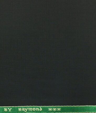 Raymond Black Solid Poly Viscose Trouser or 3 Piece Suit Fabric (Unstitched - 1.25 Mtr)