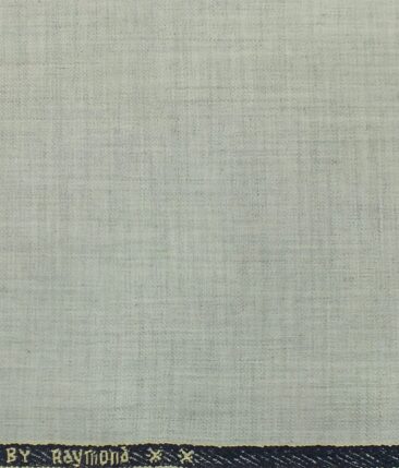 Raymond Light Grey Self Design Poly Viscose Trouser or 3 Piece Suit Fabric (Unstitched - 1.25 Mtr)