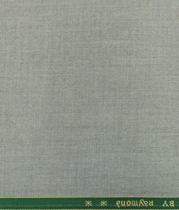 Raymond Light Silver Grey Self Design Poly Viscose Trouser or 3 Piece Suit Fabric (Unstitched - 1.25 Mtr)