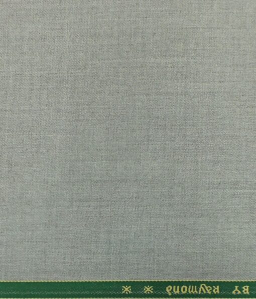 Raymond Light Silver Grey Self Design Poly Viscose Trouser or 3 Piece Suit Fabric (Unstitched - 1.25 Mtr)