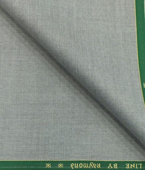 Raymond Light Silver Grey Self Design Poly Viscose Trouser or 3 Piece Suit Fabric (Unstitched - 1.25 Mtr)