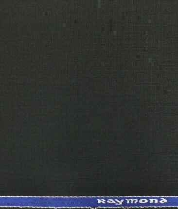 Raymond Black Matty Solid Poly Viscose Trouser or 3 Piece Suit Fabric (Unstitched - 1.25 Mtr)