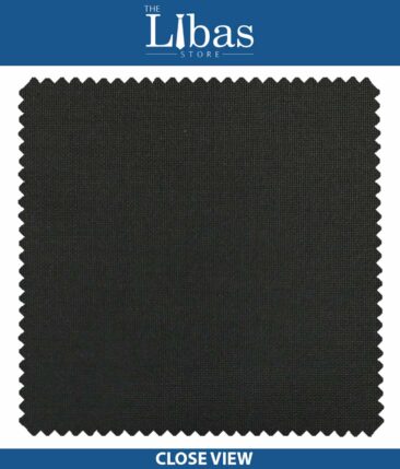 Raymond Black Matty Solid Poly Viscose Trouser or 3 Piece Suit Fabric (Unstitched - 1.25 Mtr)