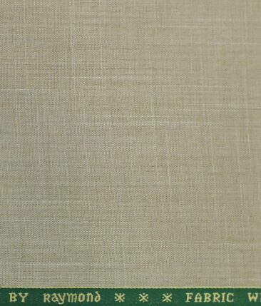 Raymond Latte Beige Self Design Poly Viscose Trouser or 3 Piece Suit Fabric (Unstitched - 1.25 Mtr)