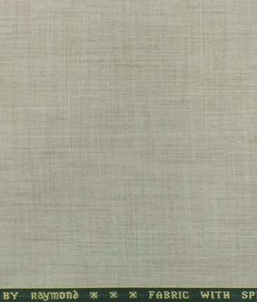 Raymond Tan Beige Self Design Poly Viscose Trouser or 3 Piece Suit Fabric (Unstitched - 1.25 Mtr)