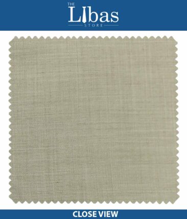 Raymond Tan Beige Self Design Poly Viscose Trouser or 3 Piece Suit Fabric (Unstitched - 1.25 Mtr)