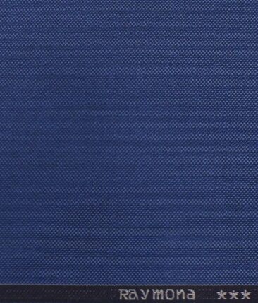 Raymond Bright Blue Structured Poly Viscose Trouser or 3 Piece Suit Fabric (Unstitched - 1.25 Mtr)