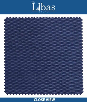 Raymond Bright Blue Structured Poly Viscose Trouser or 3 Piece Suit Fabric (Unstitched - 1.25 Mtr)